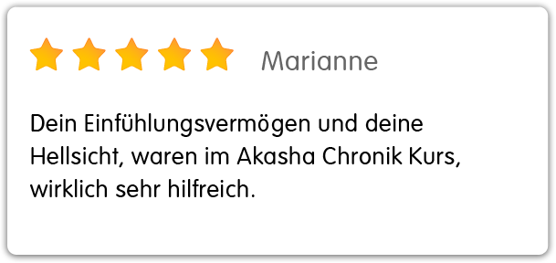 Bewertung Akasha Chronik - Marianne